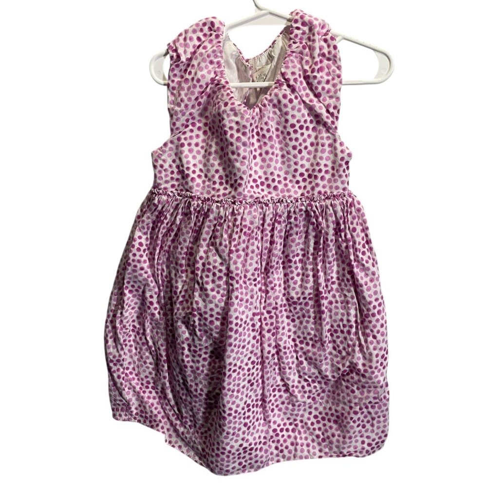 Crewcuts Girls Pink Polka Dot‎ Sleeveless Dress Size 4